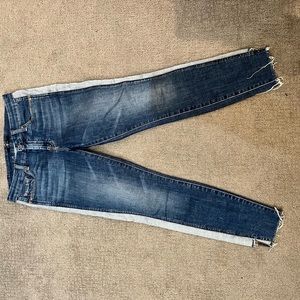 7 for all man kind skinny 2 tone jeans